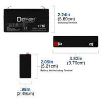 Mighty Max ML1.3-6 6V 1.3Ah F1 Terminal Rechargeable SLA AGM Battery