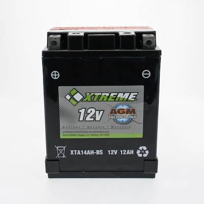 Xtreme 14AH-BS 12V 12Ah 205CCA AGM Powersport Battery