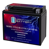Mighty Max YTX12-BS 12V 10Ah SLA AGM Motorcycle Battery