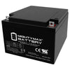 Mighty Max ML26-12 12V 26Ah T3 Terminal Rechargeable SLA AGM Battery