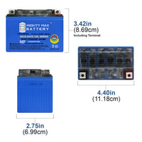Mighty Max YTX4L-BS GEL 12V 3Ah SLA AGM Motorcycle Battery