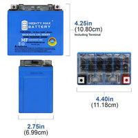 Mighty Max YTX5L-BS GEL 12V 4Ah SLA AGM Motorcycle Battery