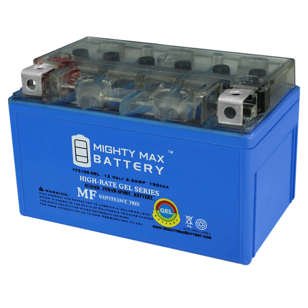 Mighty Max YTZ10S GEL 12V 8.6Ah SLA AGM Motorcycle Battery