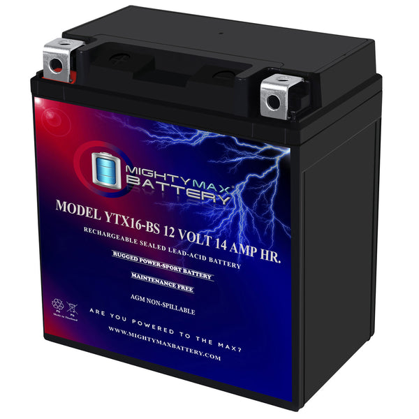 Mighty Max YTX16-BS GEL 12V 14Ah SLA AGM Motorcycle Battery
