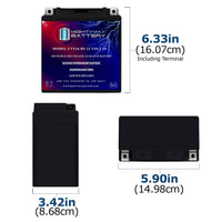 Mighty Max YTX16-BS GEL 12V 14Ah SLA AGM Motorcycle Battery