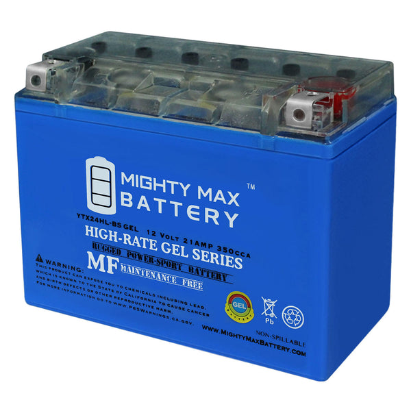 Mighty Max YTX24HL-BS GEL 12V 21Ah SLA AGM Motorcycle Battery