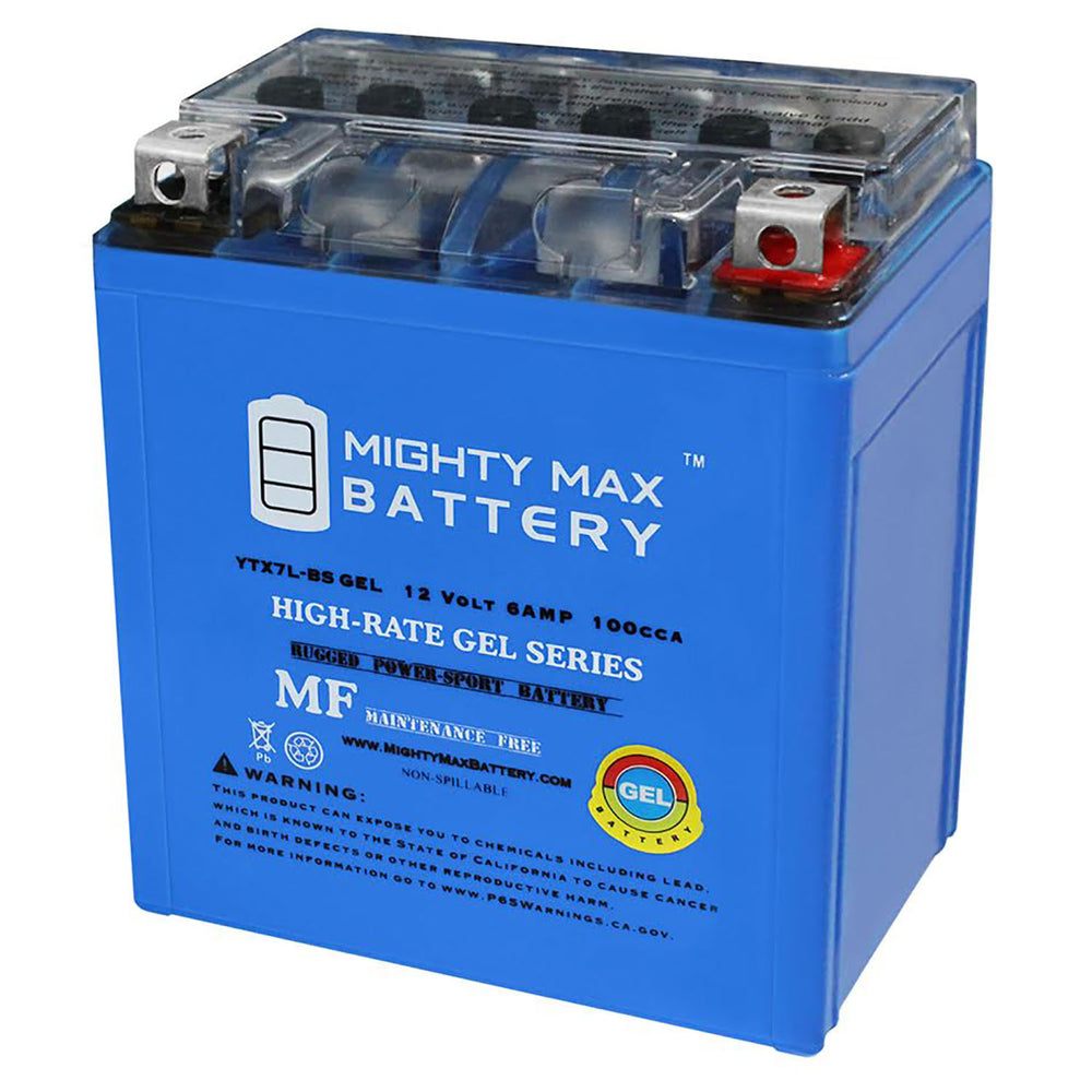 Mighty Max YTX7L-BS GEL 12V 6Ah SLA AGM Motorcycle Battery