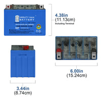 Mighty Max YTZ12SGEL 12V 11Ah GEL SLA AGM Motorcycle Battery