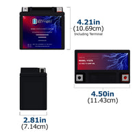Mighty Max YTZ7S 12V 6Ah SLA AGM Motorcycle Battery
