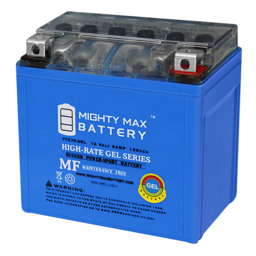Mighty Max YTZ7SGEL 12V 6Ah GEL SLA AGM Motorcycle Battery