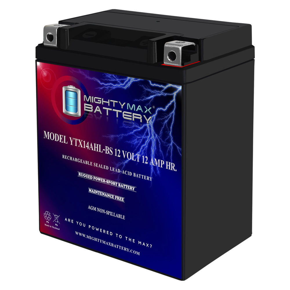 Mighty Max YTX14AHL GEL 12V 12Ah SLA AGM Motorcycle Battery