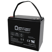 Mighty Max ML55-12INT 12V 55Ah Internal Thread Terminal Rechargeable SLA AGM Battery