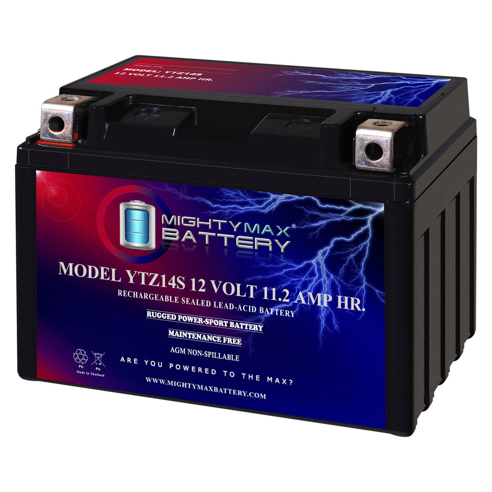 Mighty Max YTZ14S 12V 11.2Ah SLA AGM Motorcycle Battery