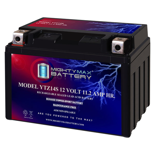 Mighty Max YTZ14S 12V 11.2Ah SLA AGM Motorcycle Battery
