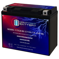 Mighty Max YTX20-BS GEL 12V 18Ah SLA AGM Motorcycle Battery