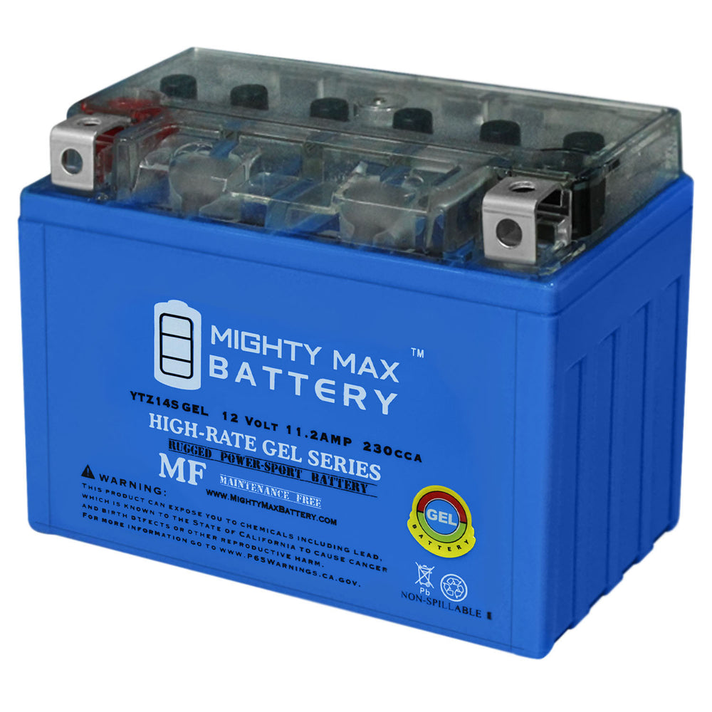 Mighty Max YTZ14SGEL 12V 11.2Ah GEL SLA AGM Motorcycle Battery