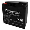 Mighty Max ML18-12XRP 12V 18Ah Internal Thread Terminal Rechargeable SLA AGM Battery