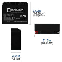 Mighty Max ML18-12XRP 12V 18Ah Internal Thread Terminal Rechargeable SLA AGM Battery