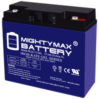 Mighty Max ML22-12GEL 12V 22Ah Internal Thread Terminal Rechargeable SLA AGM Battery