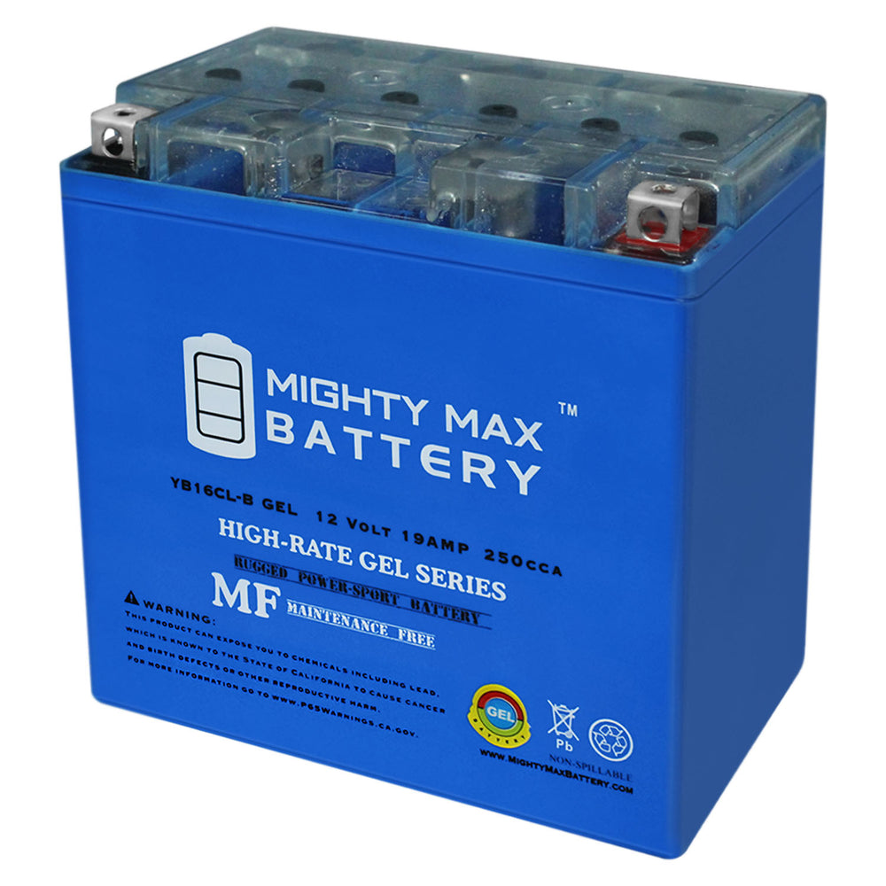 Mighty Max YB16CL-B GEL 12V 19Ah SLA AGM Motorcycle Battery