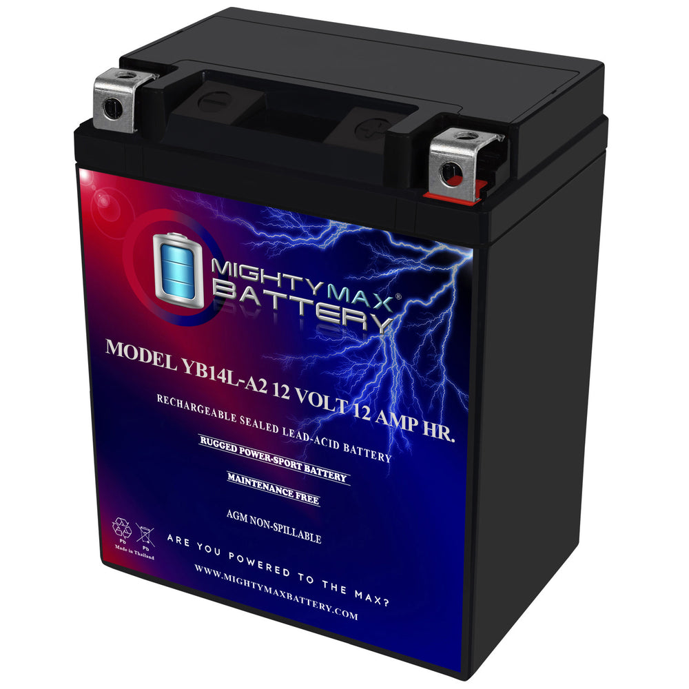Mighty Max YB14L-A2 12V 12Ah SLA AGM Motorcycle Battery