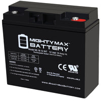 Mighty Max ML18-12INT 12V 18Ah Internal Thread Terminal Rechargeable SLA AGM Battery