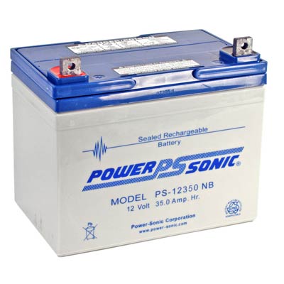Power Sonic 12V 35AH AGM Sealed Lead Acid (SLA) Battery with NB Terminals