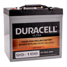 Duracell Ultra 12V 55AH Deep Cycle AGM SLA Medical Cart Battery