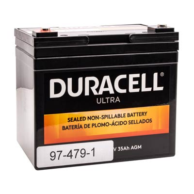 Duracell Ultra 12V 33AH Sealed Lead Acid (SLA) Battery For SV32 StyleView 66AH Two Battery System