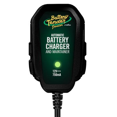 Battery Tender Junior 12V 750mA Charger for Motorcycle, ATV, and Watercraft Batteries