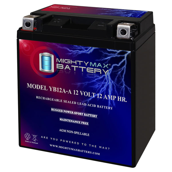 Mighty Max YB12A-A 12V 12Ah SLA AGM Motorcycle Battery