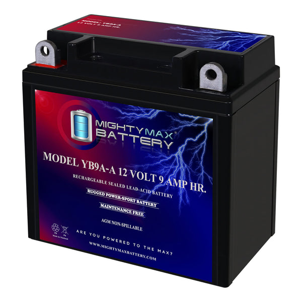Mighty Max YB9A-A 12V 9Ah SLA AGM Motorcycle Battery