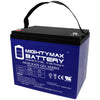 Mighty Max ML75-12GEL 12V 75Ah Internal Thread Terminal Rechargeable SLA AGM Battery