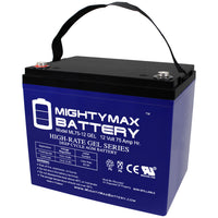 Mighty Max ML75-12GEL 12V 75Ah Internal Thread Terminal Rechargeable SLA AGM Battery