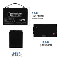 Mighty Max ML200-6 6V 200Ah Internal Thread Terminal Rechargeable SLA AGM Battery