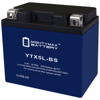 Mighty Max Battery YTX5L-BS 12V 4Ah LiFePO4 Deep Cycle Battery