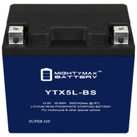 Mighty Max Battery YTX5L-BS 12V 4Ah LiFePO4 Deep Cycle Battery