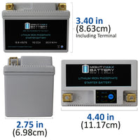 Mighty Max YTZ5S-LIFEPO4 12.8V 4Ah LiFePO4 PowerSport Battery