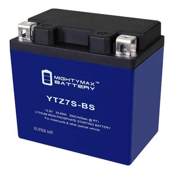 Mighty Max YTZ7S-BS 12.8V 6Ah LiFePO4 PowerSport Battery