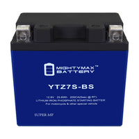 Mighty Max YTZ7S-BS 12.8V 6Ah LiFePO4 PowerSport Battery