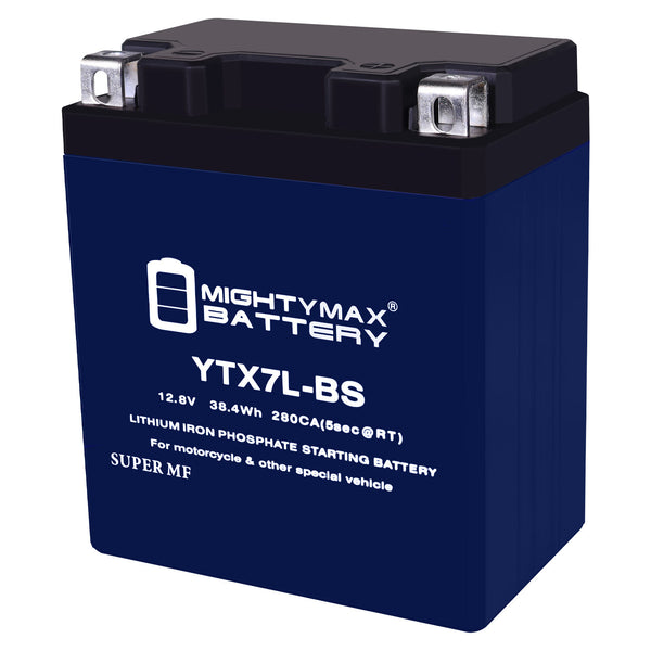 Mighty Max Battery YTX7L-BS 12V 6Ah LiFePO4 Deep Cycle Battery