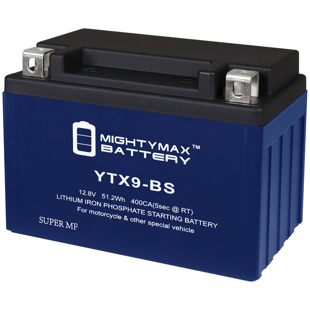 Mighty Max YTX9-BS 12.8V 8Ah LiFePO4 PowerSport Battery