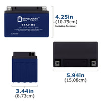 Mighty Max YTX9-BS 12.8V 8Ah LiFePO4 PowerSport Battery