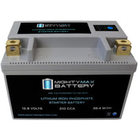 Mighty Max YTR9-BS 12.8V 8Ah LiFePO4 PowerSport Battery