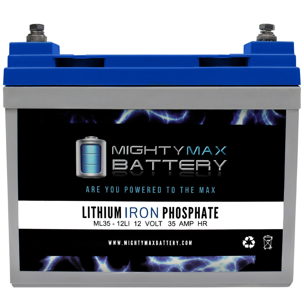 Mighty Max ML35-12LI 12V 35Ah LiFePO4 Deep Cycle Battery