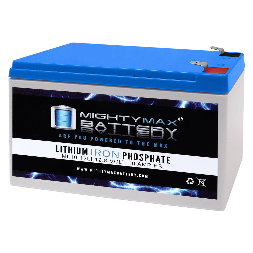 Mighty Max ML10-12LI 12V 10Ah LiFePO4 Deep Cycle Battery