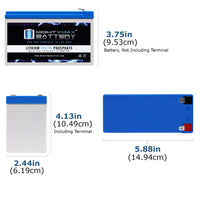 Mighty Max ML10-12LI 12V 10Ah LiFePO4 Deep Cycle Battery