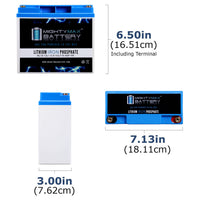 Mighty Max ML18-12LI 12V 18Ah LiFePO4 Deep Cycle Battery