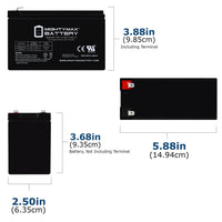 Mighty Max ML7-12F2 12V 7.2Ah F2 Terminal Rechargeable SLA AGM Battery