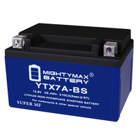 Mighty Max Battery YTX7A-BS 12V 6Ah LiFePO4 Deep Cycle Battery